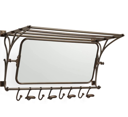 Antique finish hall luggage - antique,